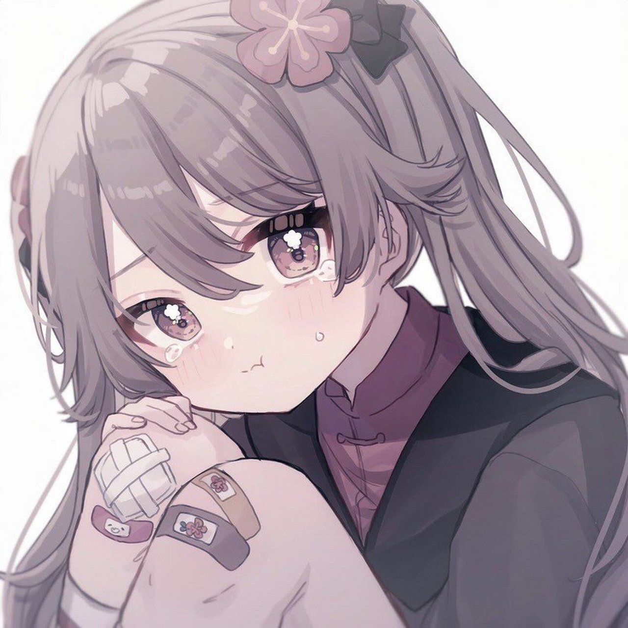 无水印动漫女头 拿图吱个声