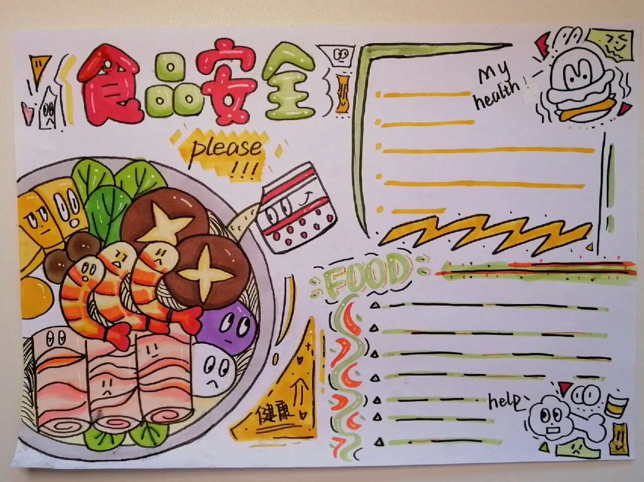 食品安全手抄报