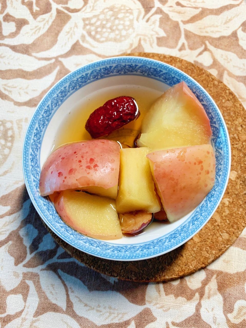 这个最早是看到说小孩子不好好吃饭,积食拉肚子时候,可以蒸苹果加红枣