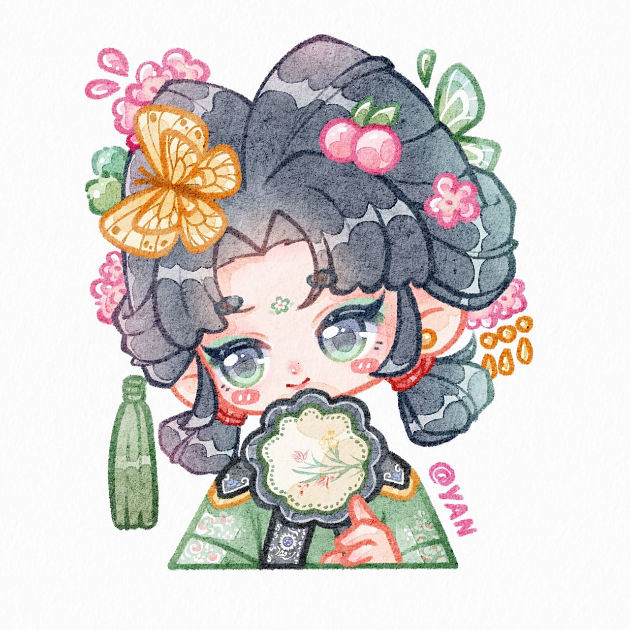 q版头像 | 可爱古风女孩 "小公子你讲的笑话也太冷啦,我来给你讲一个