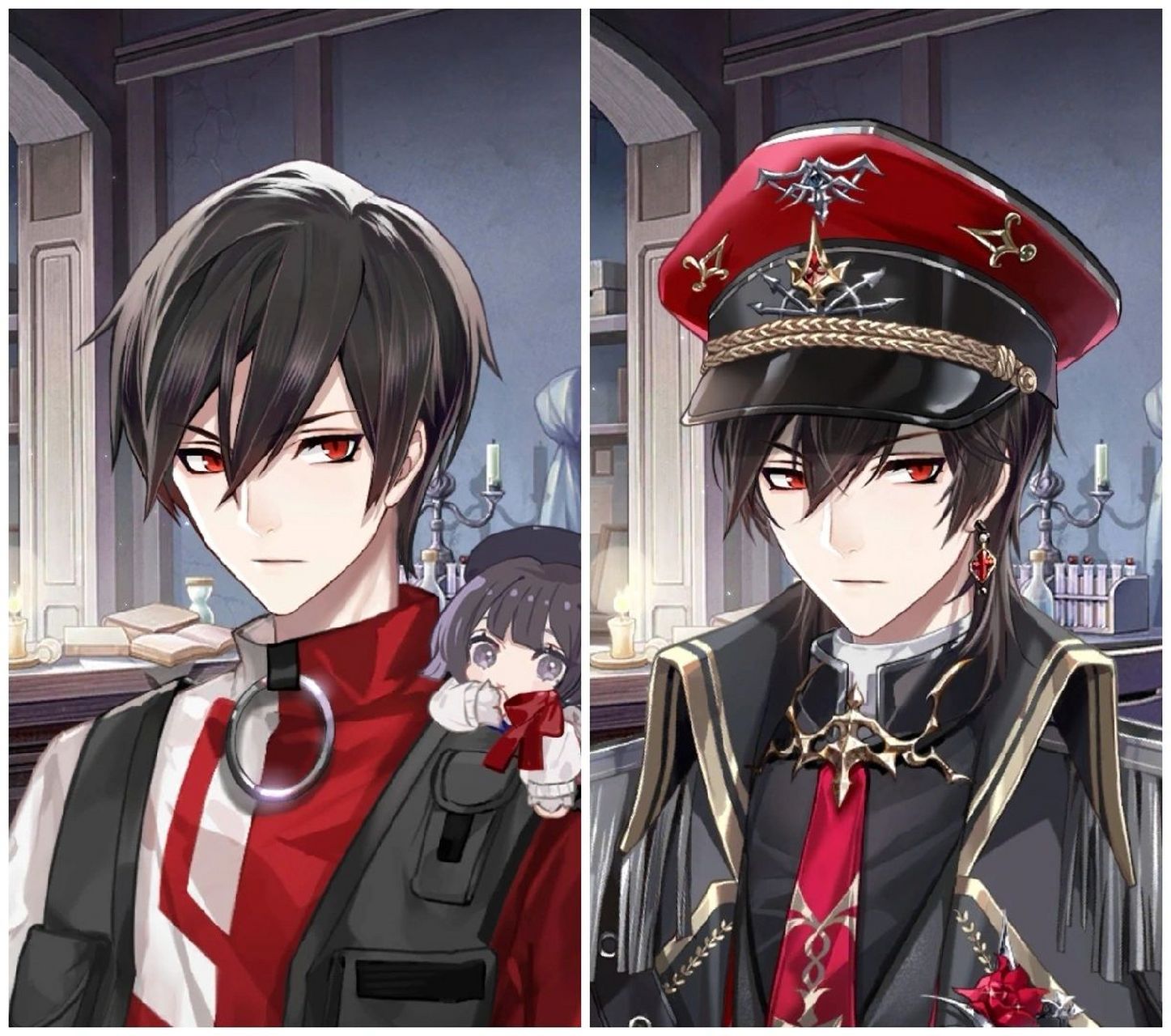 现代艾因和牧首居然确实是同一张脸…… 昨晚特地截图拼一起看才发现