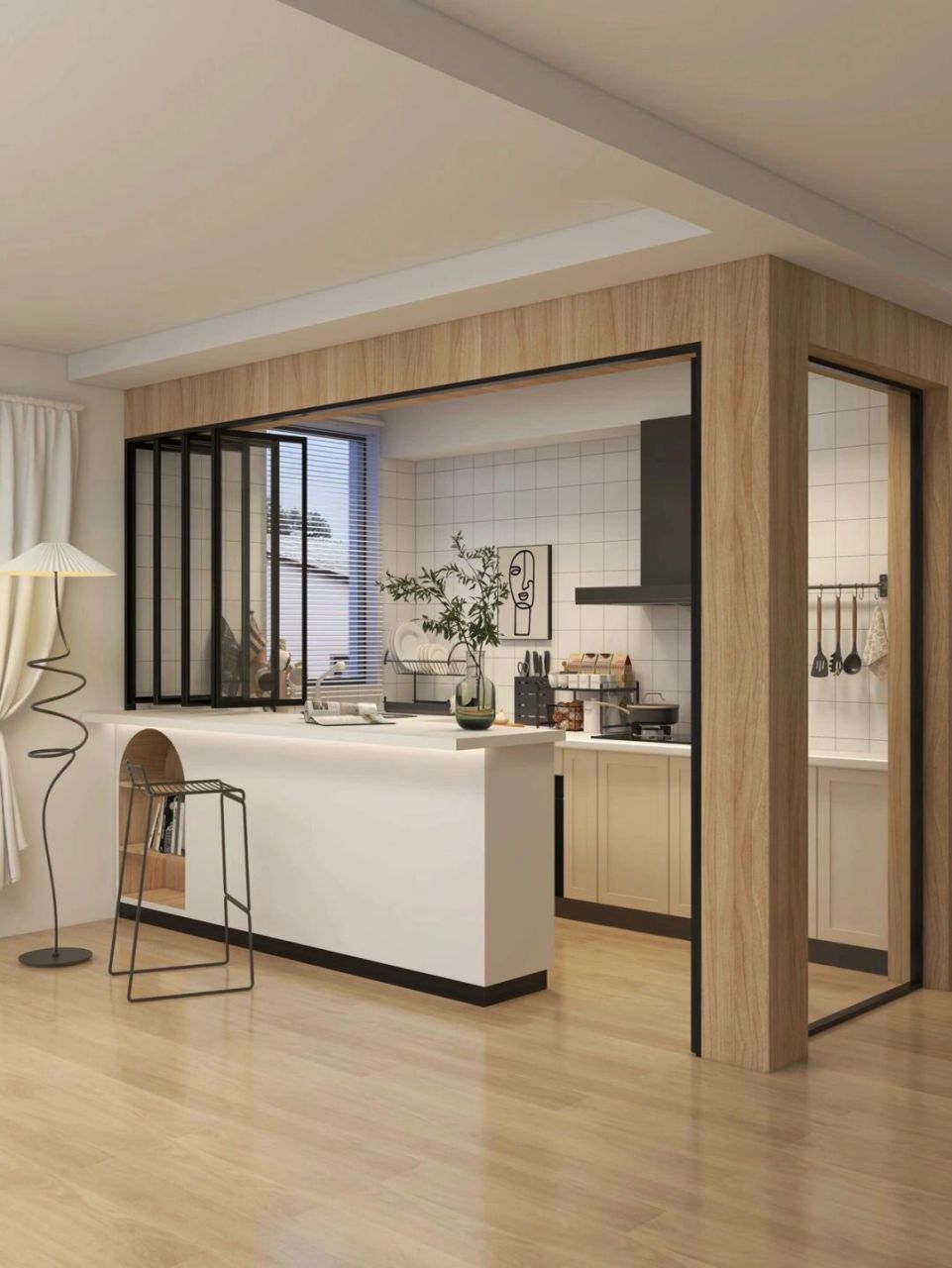 完全满足了拥有大岛台的梦 #厨房# #爱上我的厨房# #厨房装修