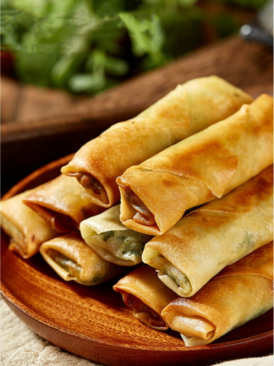 让人瑟瑟发抖 但是有一种食物能带给我一丝丝春天的暖意 那就是素春卷