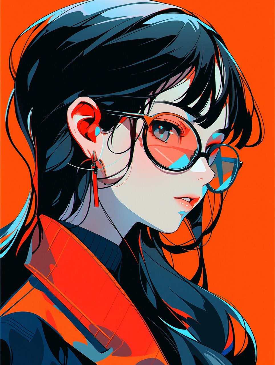 【ai 头像】大胆热恋炫酷帅气女生头像壁纸 女生酷酷头像壁纸,大胆的