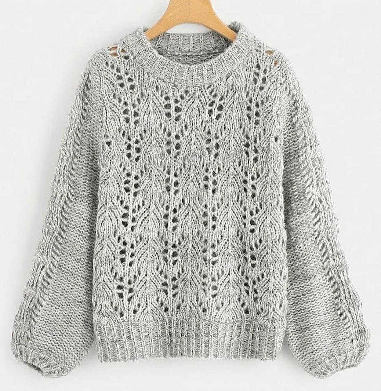 棒针编织毛衣镂空花样‖附花样图解