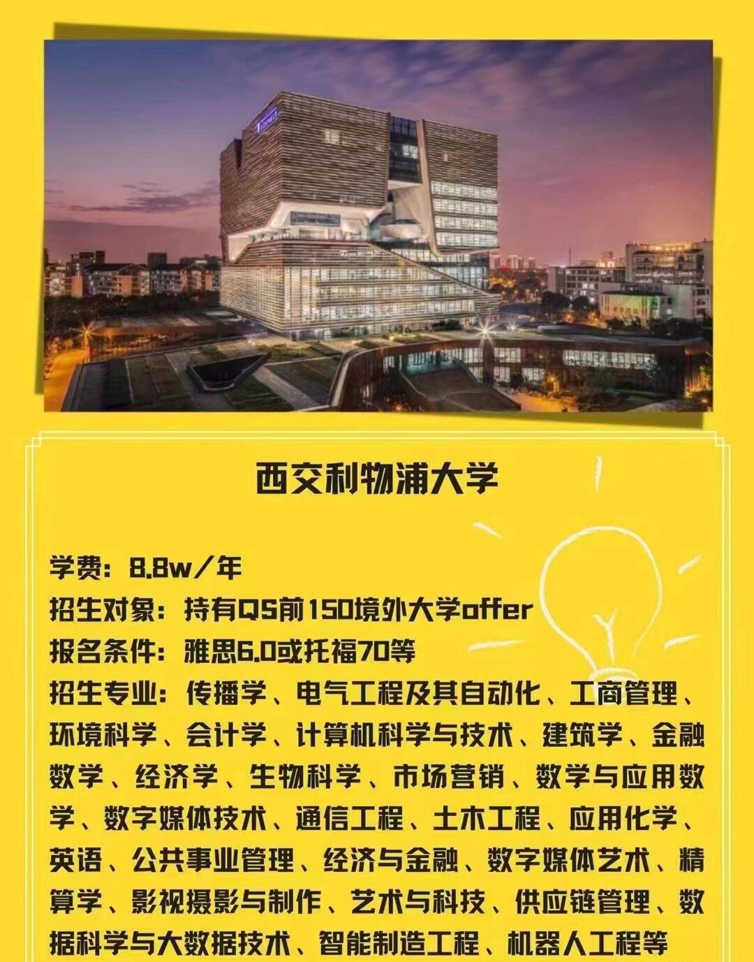 西交利物浦大学专业图片