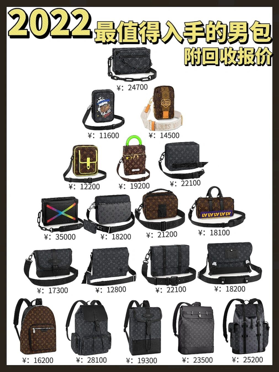 年度超高人气lv男士包包合集 现在男明星都在背 lv,龚俊,朱一龙同款