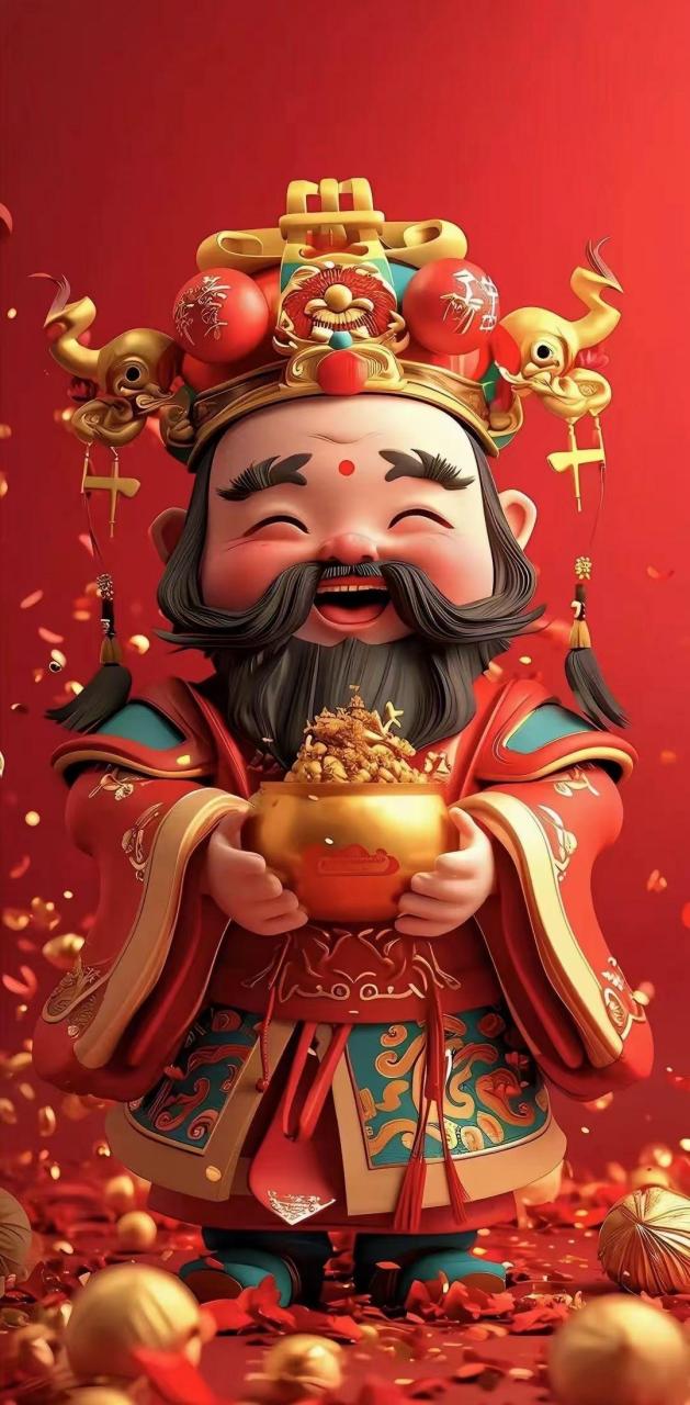 接福接财接好运 见者好运见者发财 喜迎财神好运连连 恭喜发财,财神到