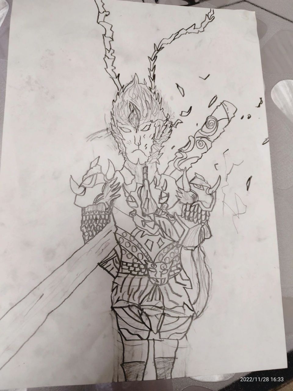 六岁多就能画这么有难度的画 偷空就去画画,这么复杂的画,我都懒得画