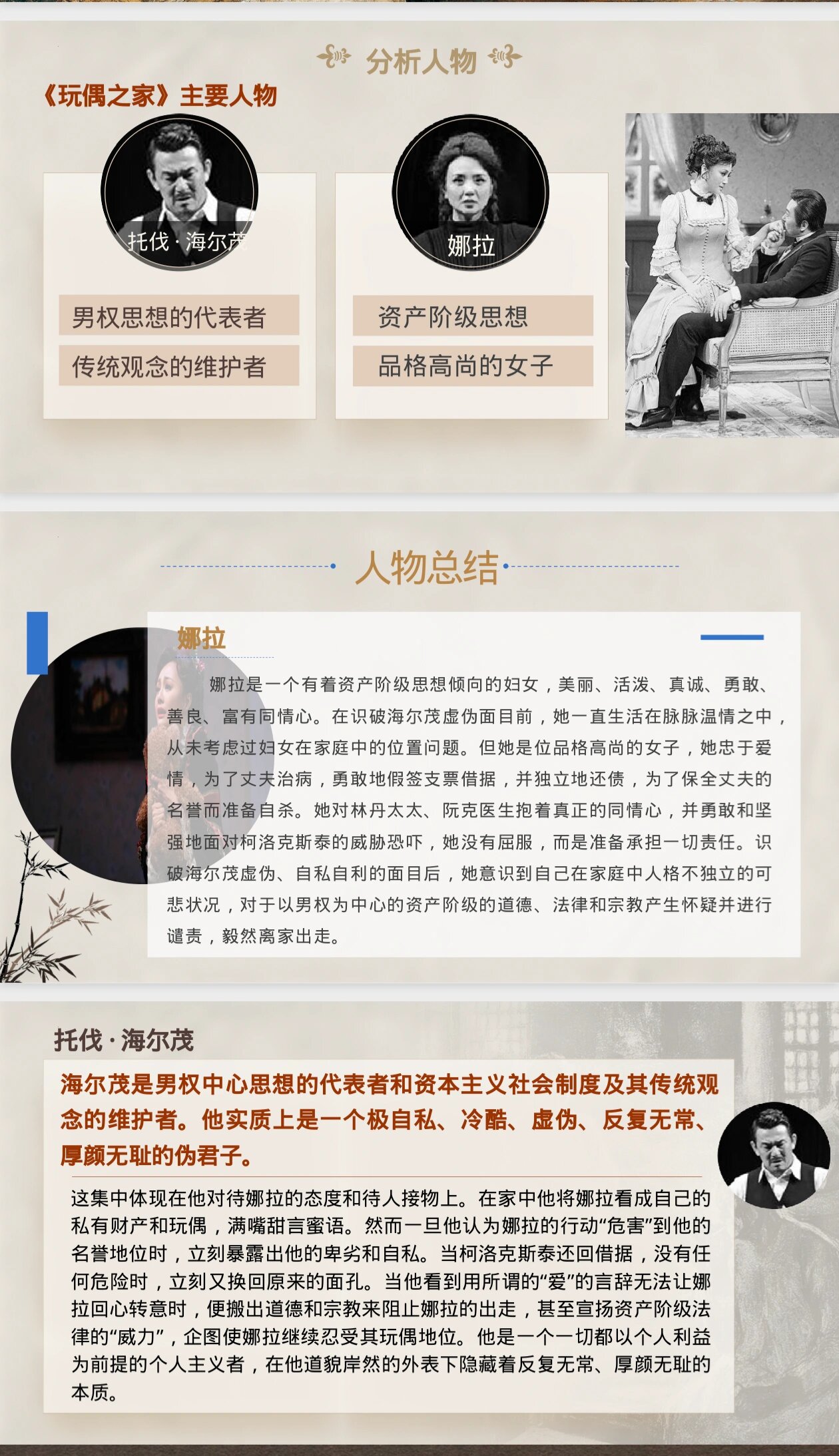 玩偶之家人物关系导图图片