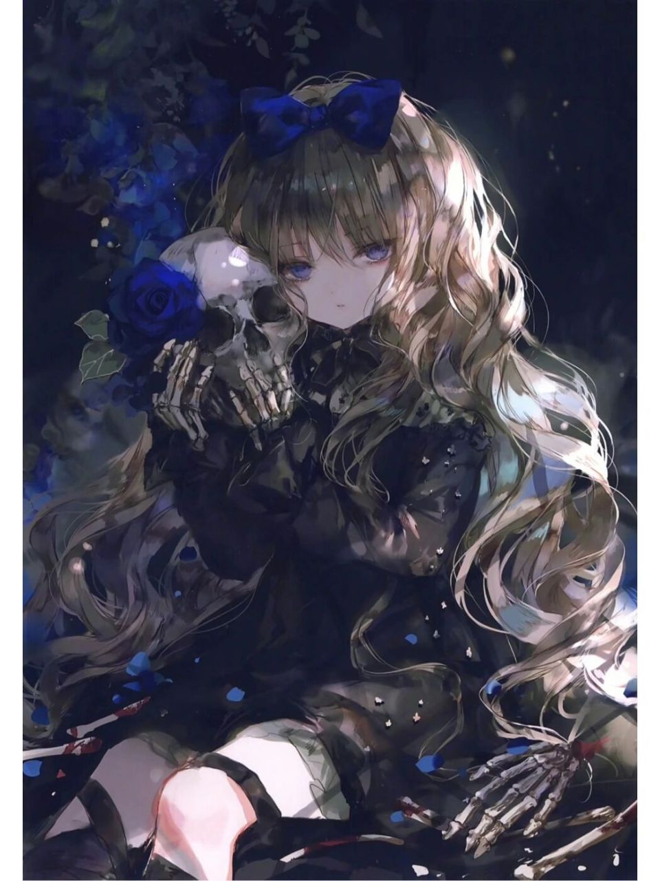 动漫暗黑系少女头像 这画风真的太棒惹