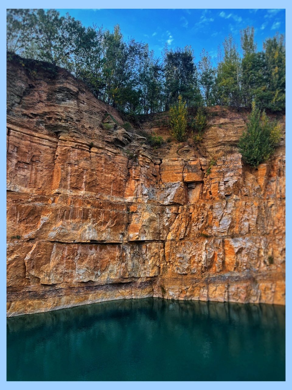 打卡潍坊的"蓝宝石94"湖 | 坐标昌乐 看到94网友之前发的矿坑湖