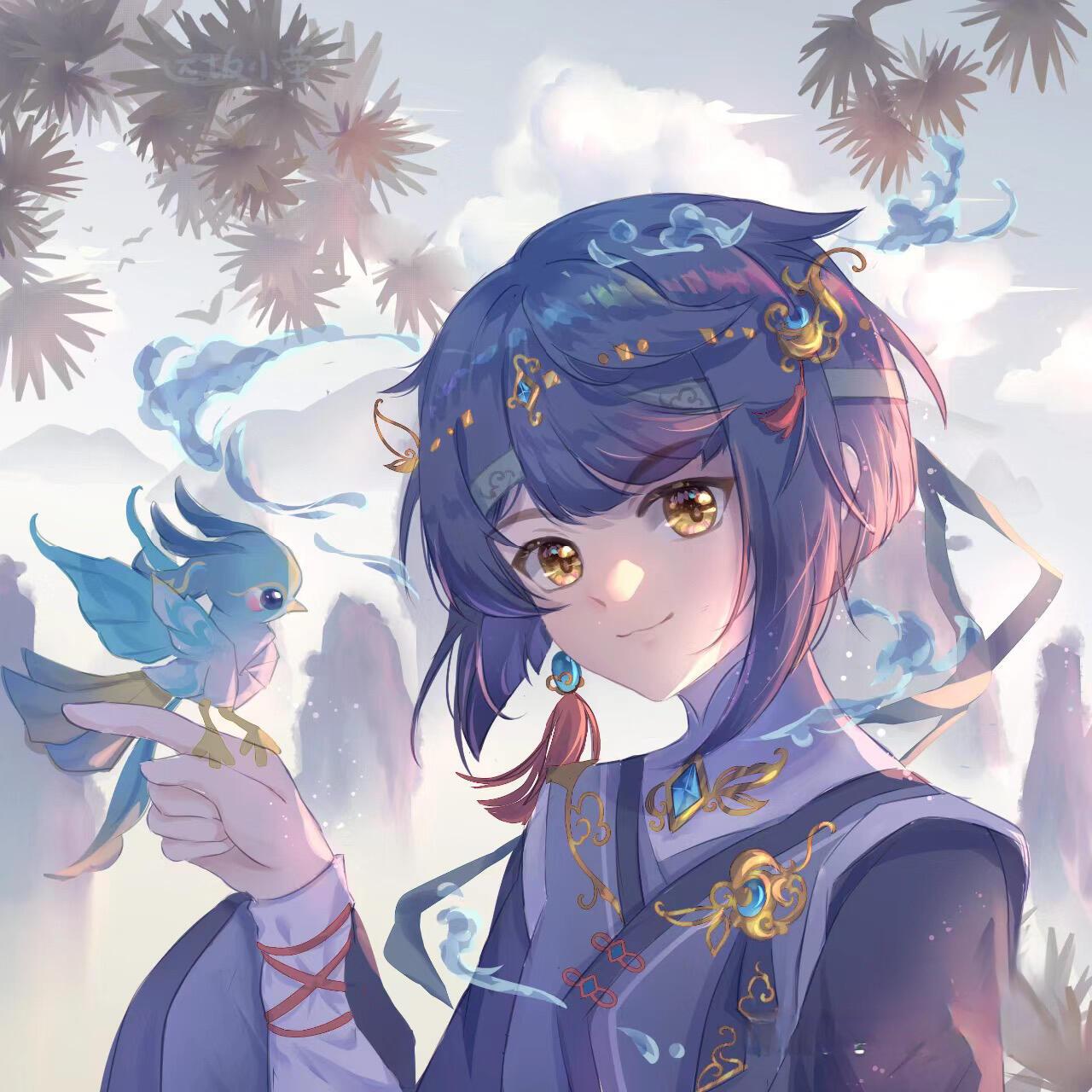 原神头像 原画师:运坂小萤 我跑来更新啦