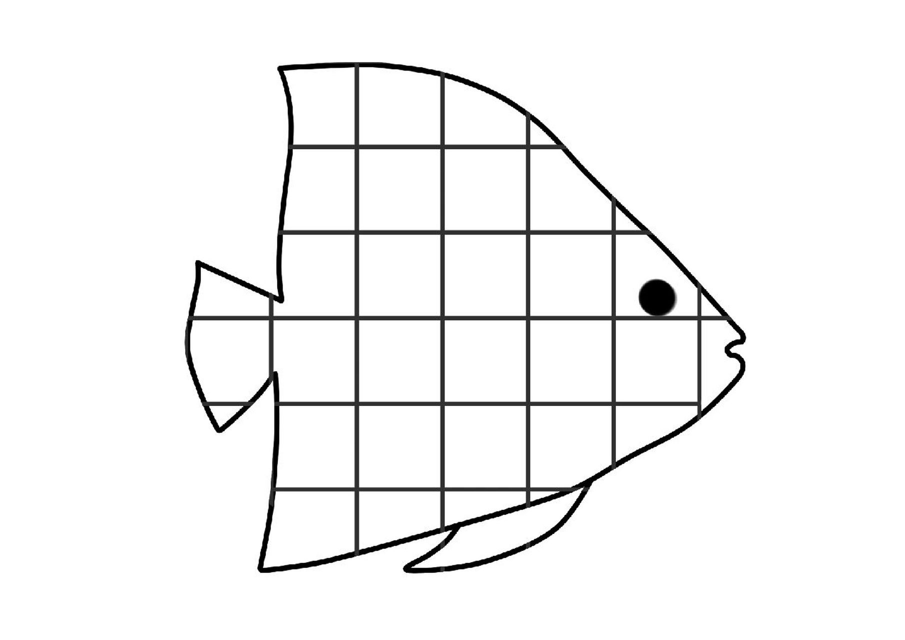 幼儿园美工区可打印素材 幼儿园美工区格子画 93打印