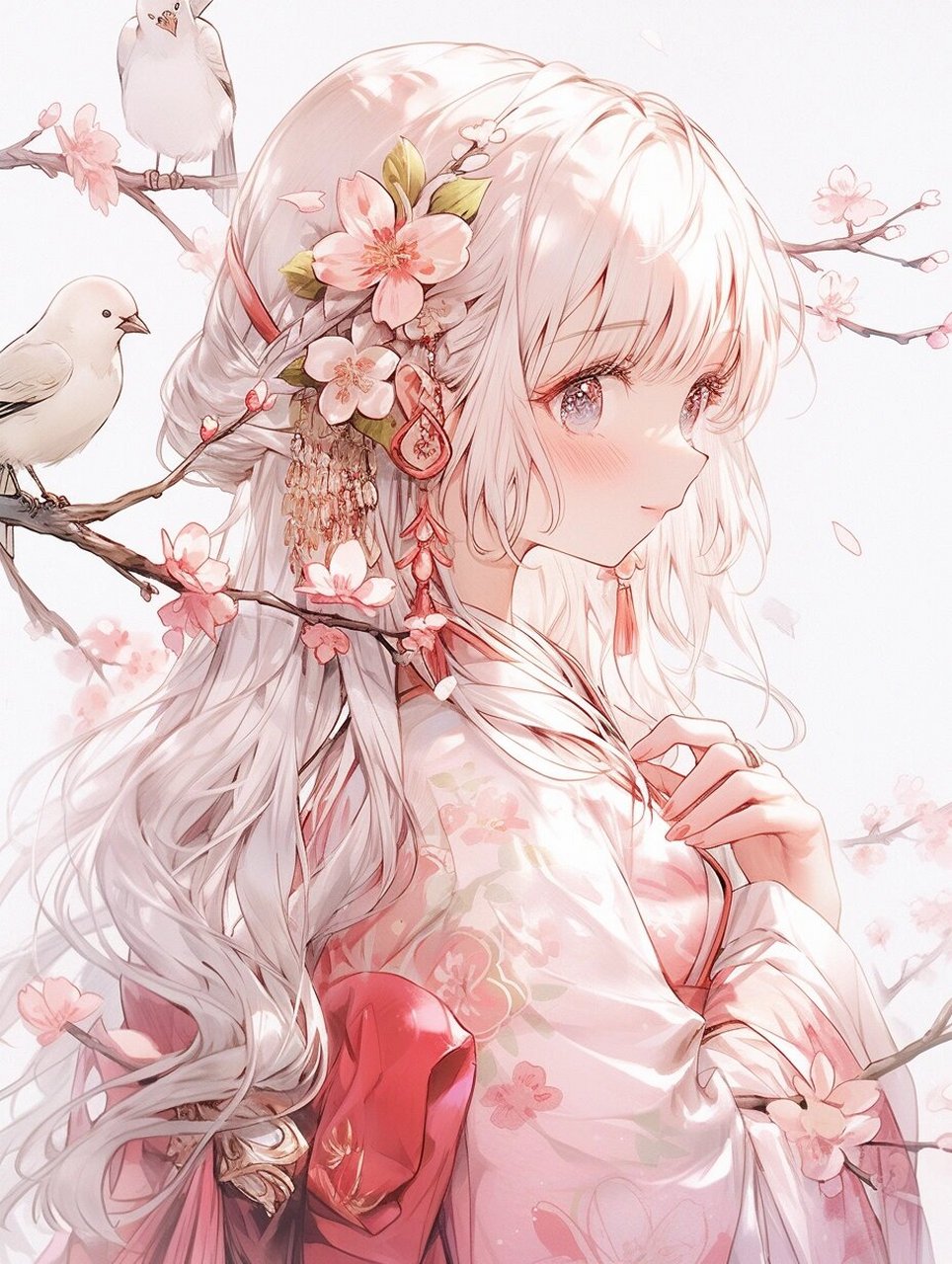 古风美少女 |古风头像壁纸插画素材女生头像