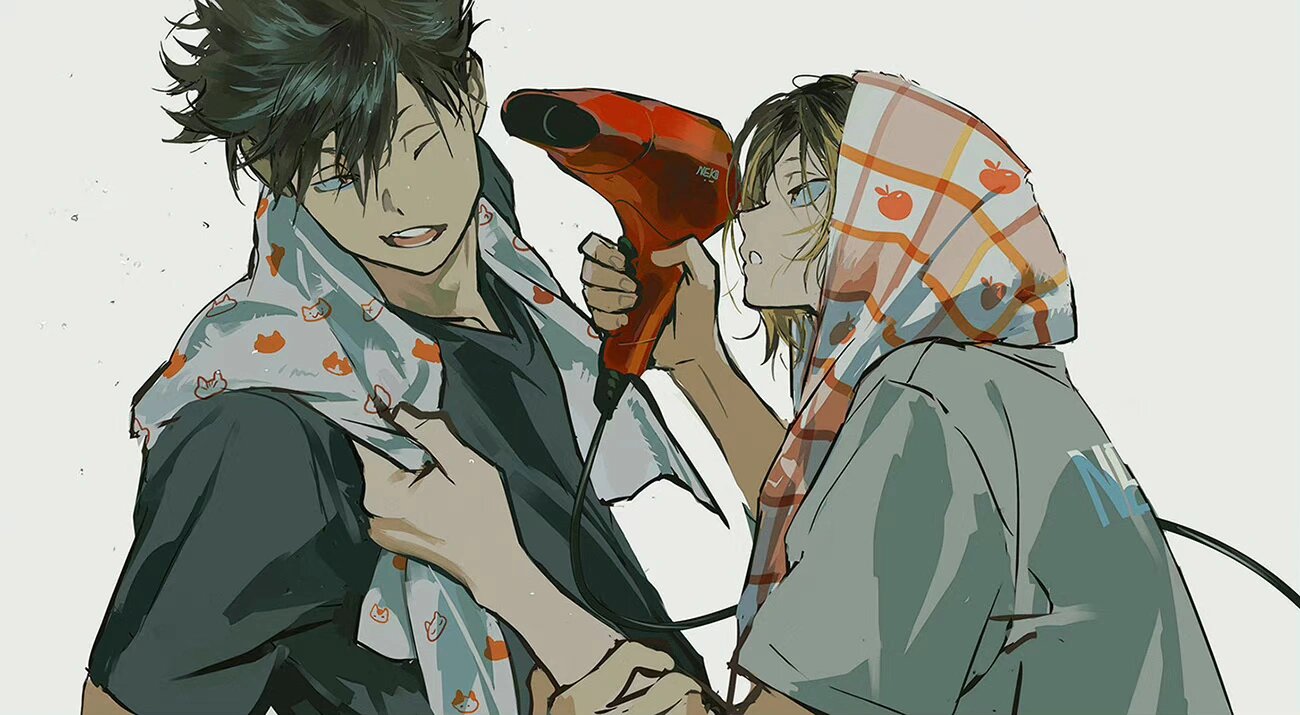 黑尾研磨cp壁纸来咯!