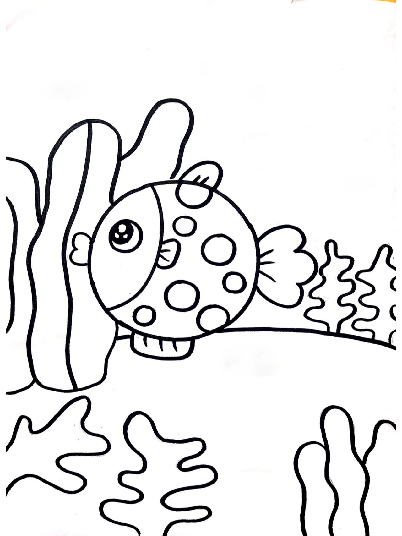 海底世界儿童画 海底世界儿童画,小鱼简笔画美丽的海洋世界