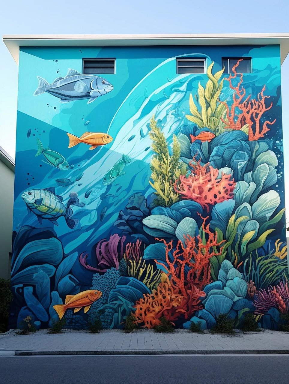 0469 步入幼儿园,孩子们就仿佛进入了一个真实的海洋童话.