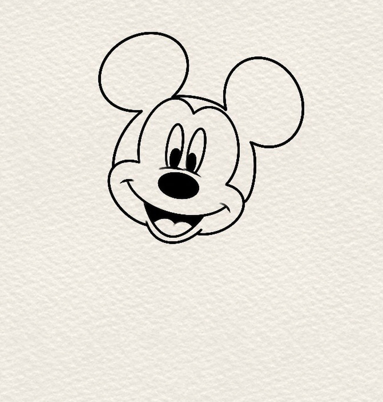 「简笔画」(100/55)迪士尼米奇鼠99·内附步骤  米奇99真的是一只