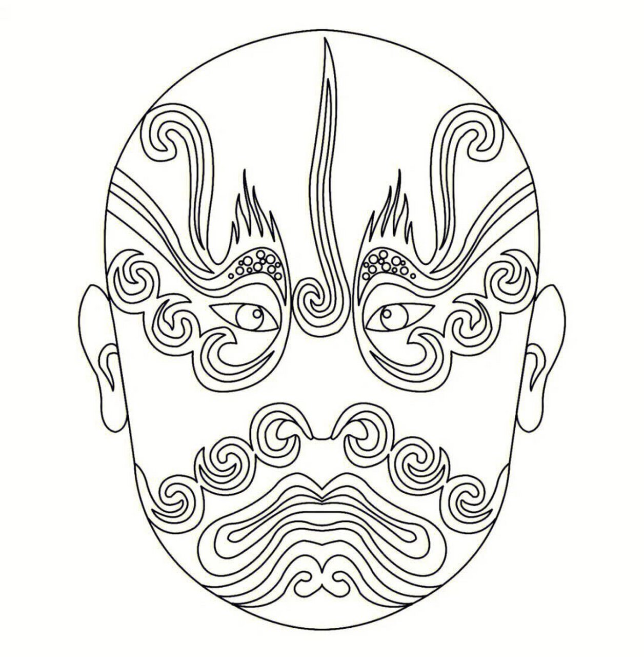 京剧脸谱 有素材可打印