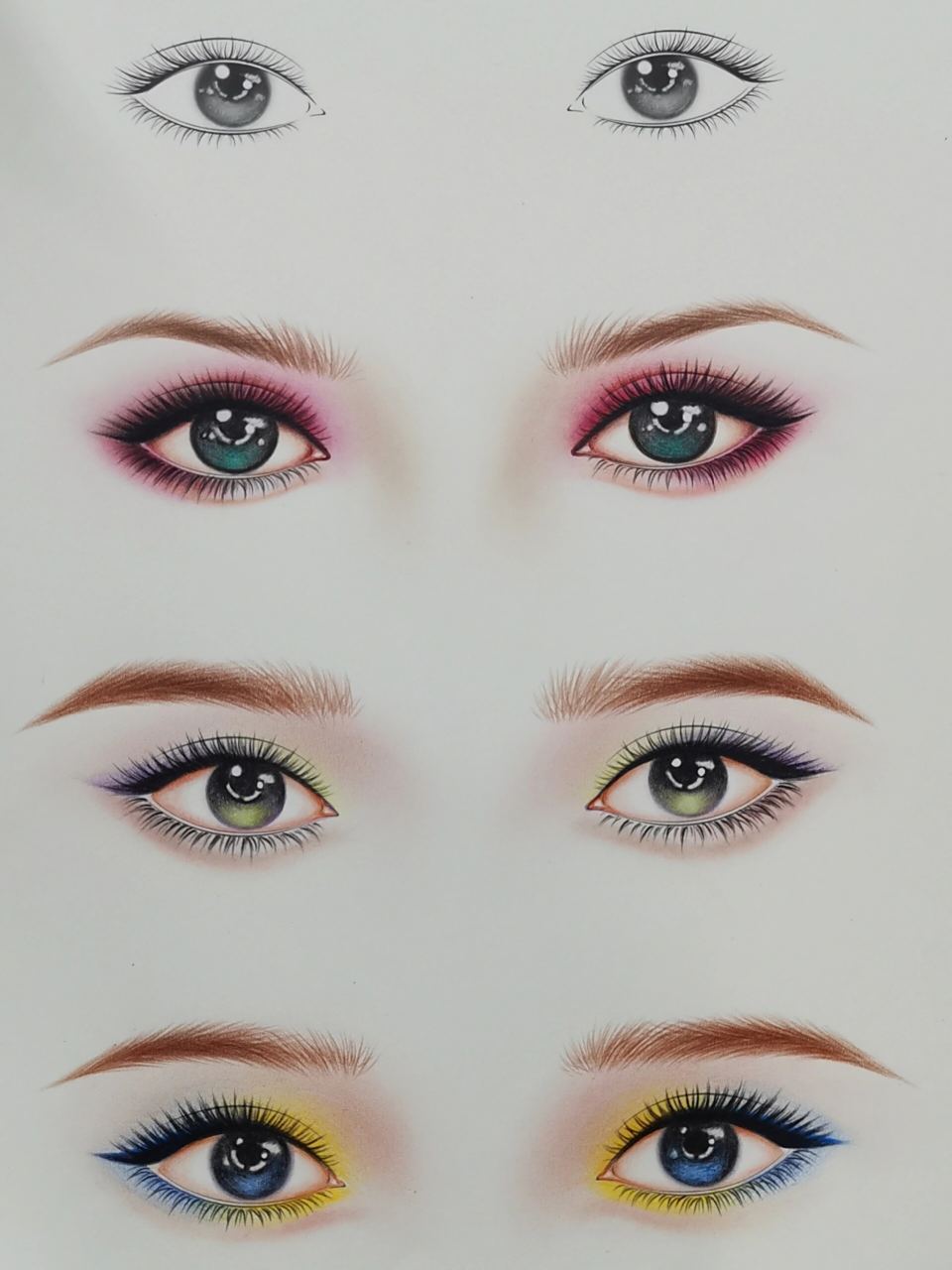 纸上彩妆美人图—眼影的搭配