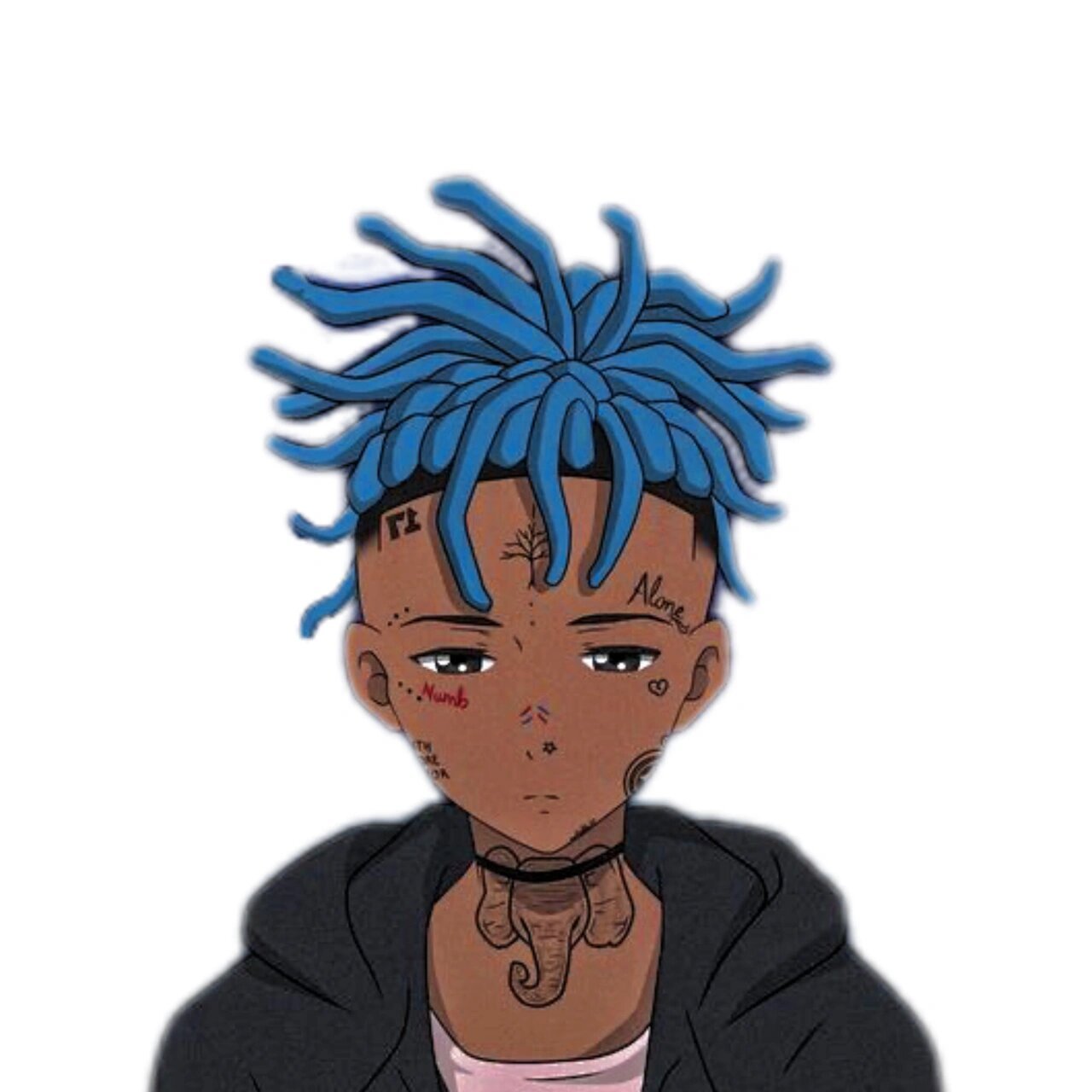 动漫发型头像合集 动漫脏辫头像