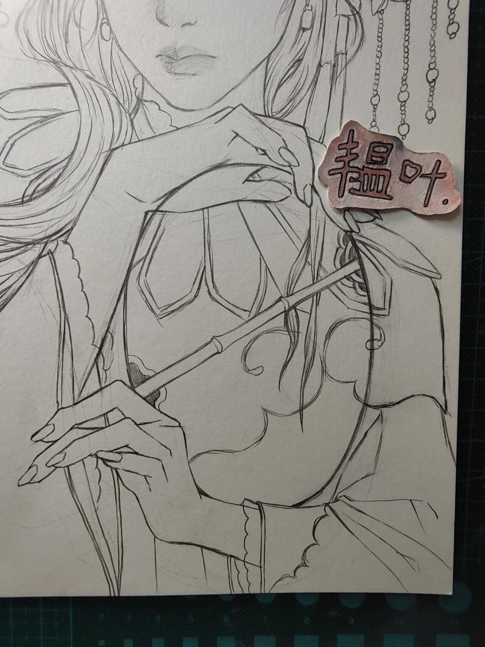 红楼梦_林黛玉,绘画过程 临摹gua老师的画