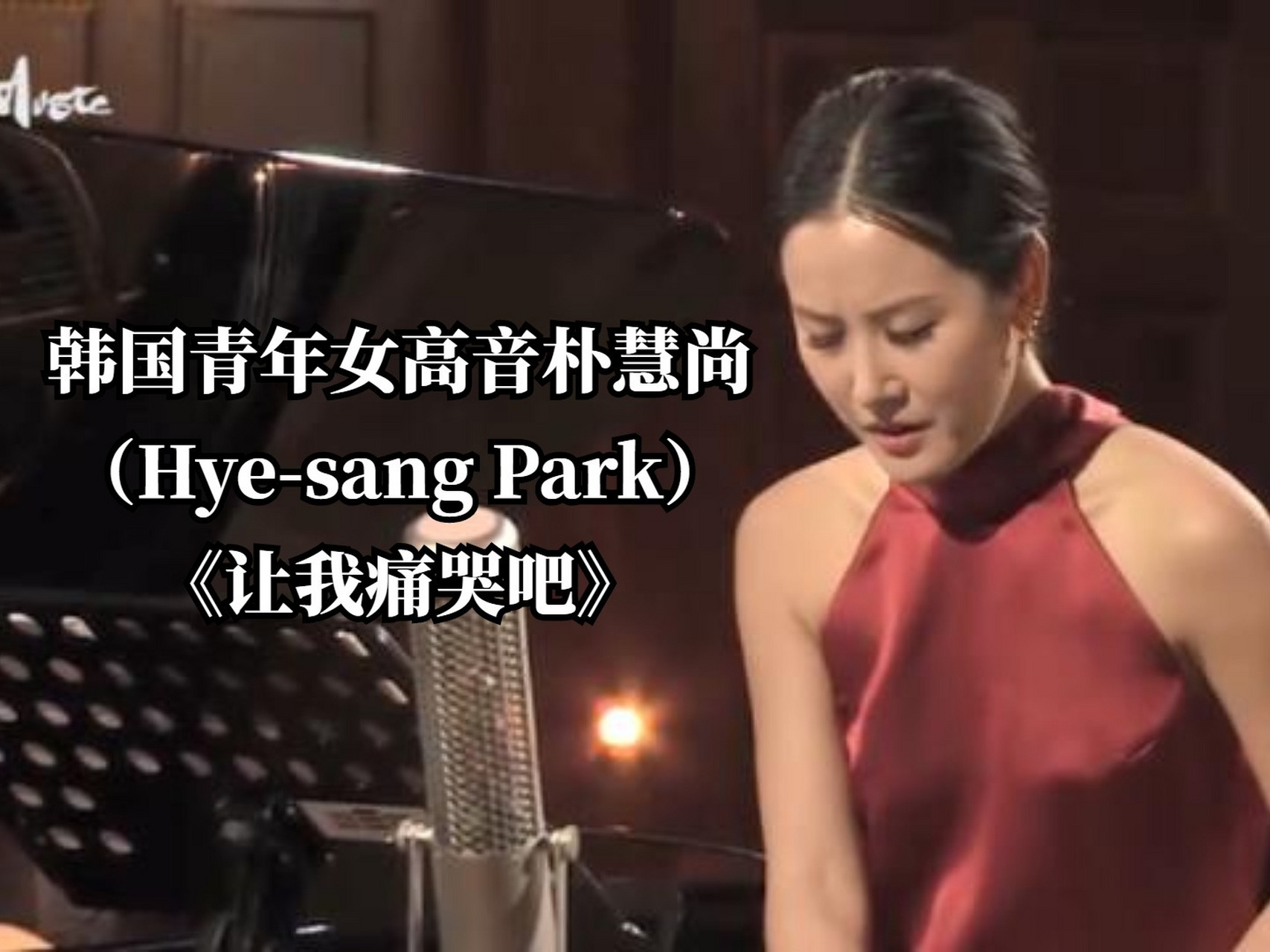 韩国青年女高音朴慧尚深情演唱 朴慧尚(hye-sang park),韩国新晋青年