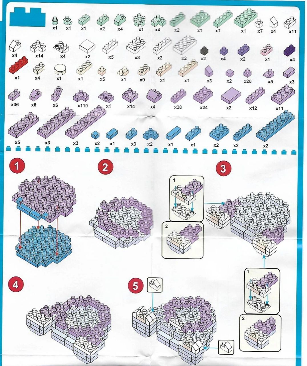 星黛露积木拼图图纸图片