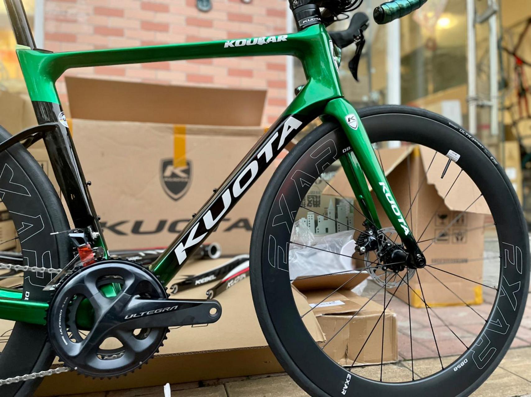 迈金碳轮  kuota kougar 意大利 正品库塔 顶级全内走碟刹公路车架 含