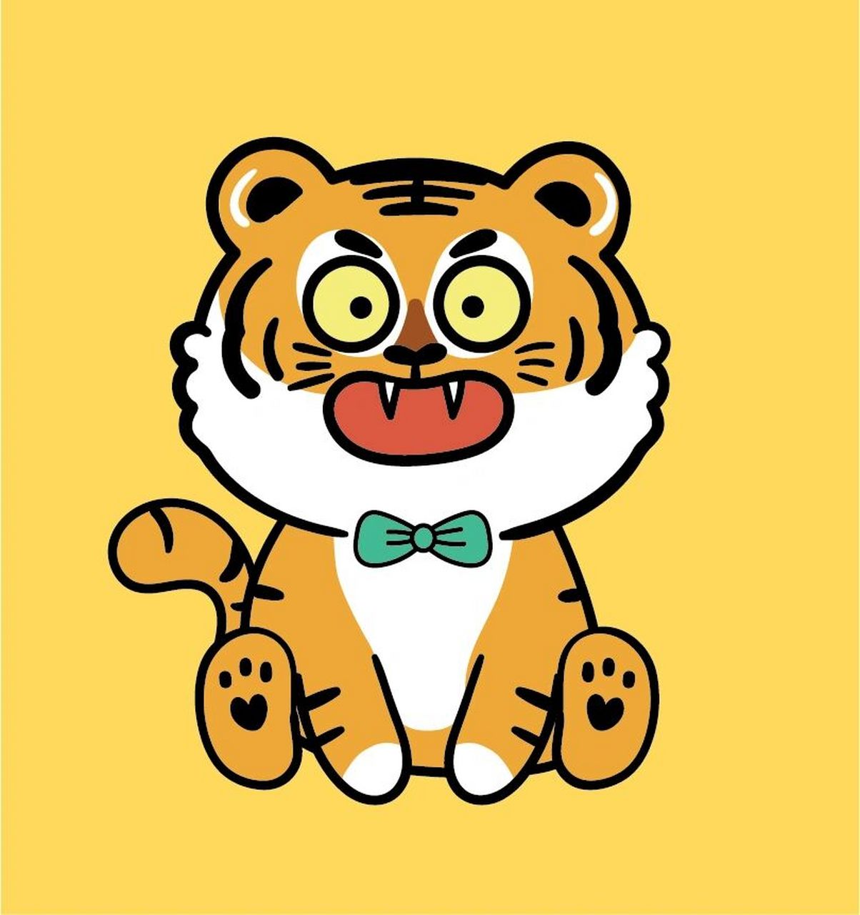 虎宝宝过新年红包卡通可爱小老虎ip形象 哆啦虎——微信表情包可下载