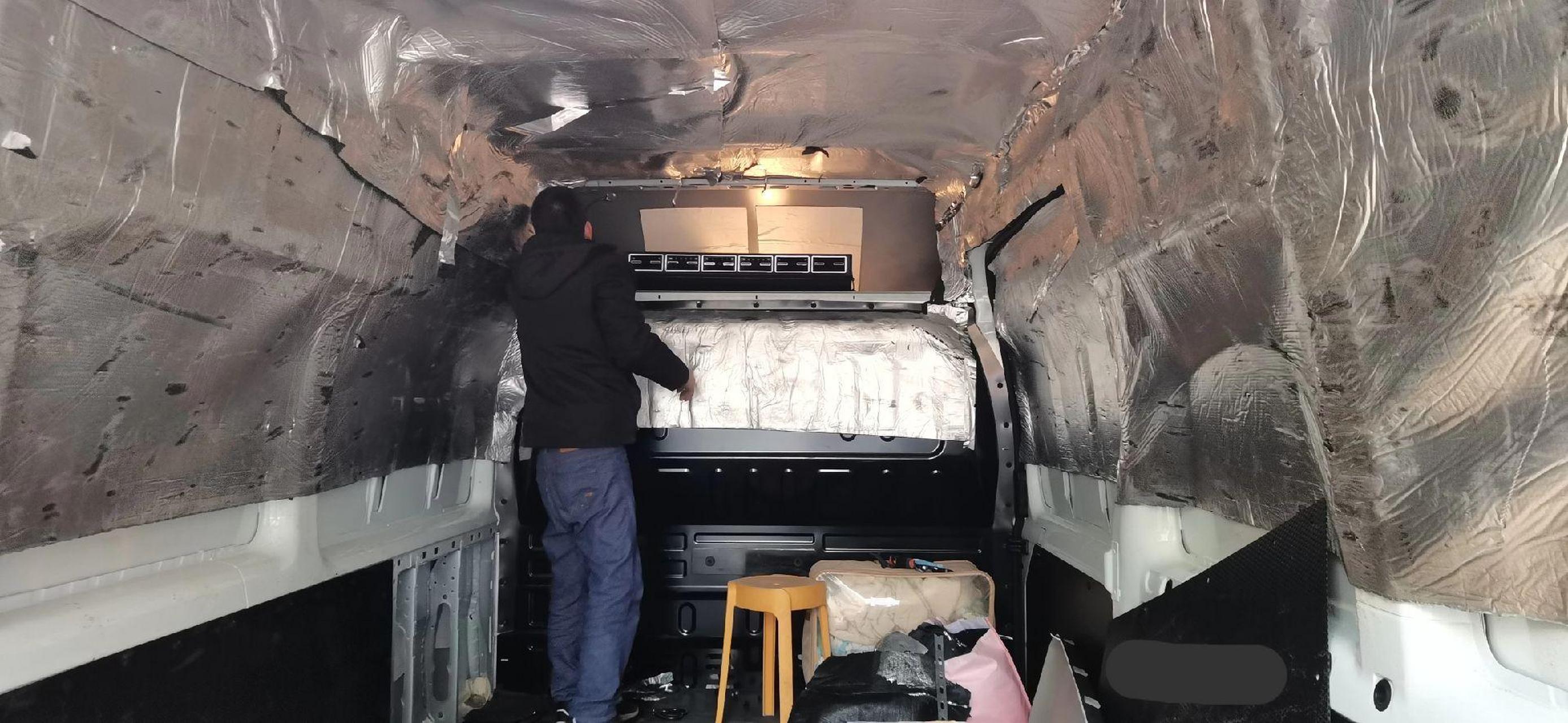 江淮福顺加装空调大通v90加装后空调.依维柯加装后空调