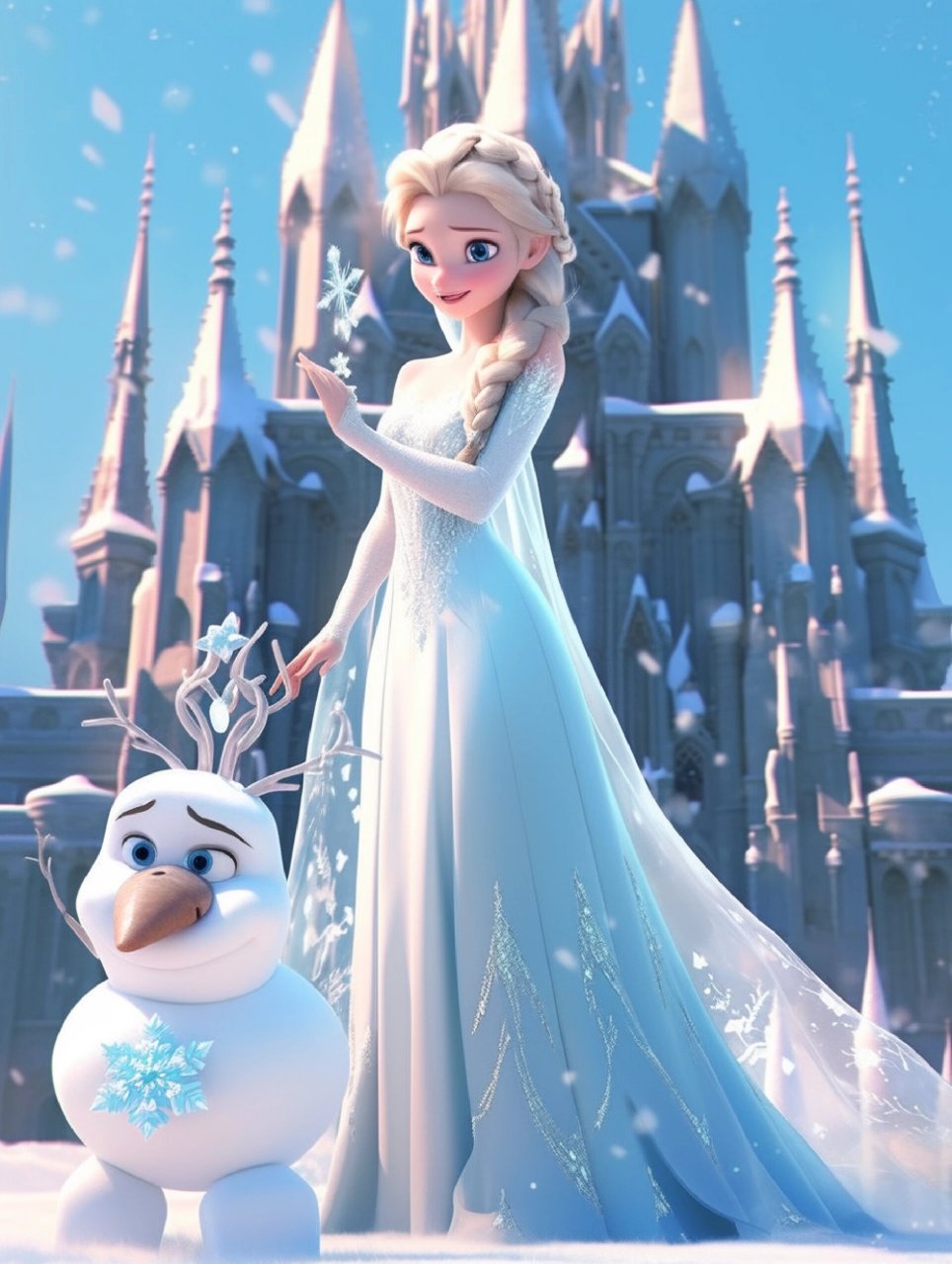 迪士尼公主 是否还记得电影《冰雪奇缘》中的主角爱莎公主?