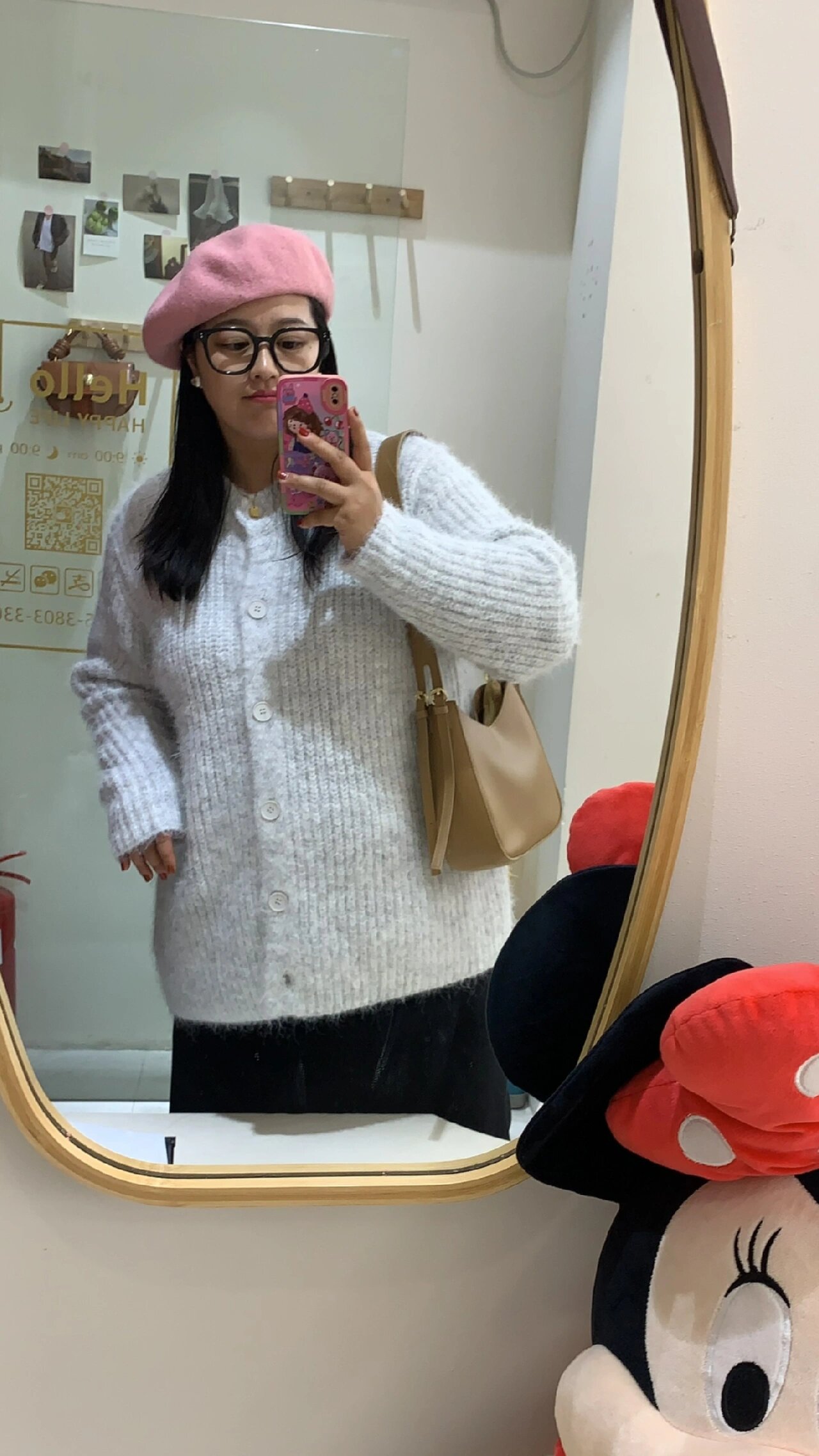 165/170斤秋冬季胖女生慵懒风毛衣穿搭分享
