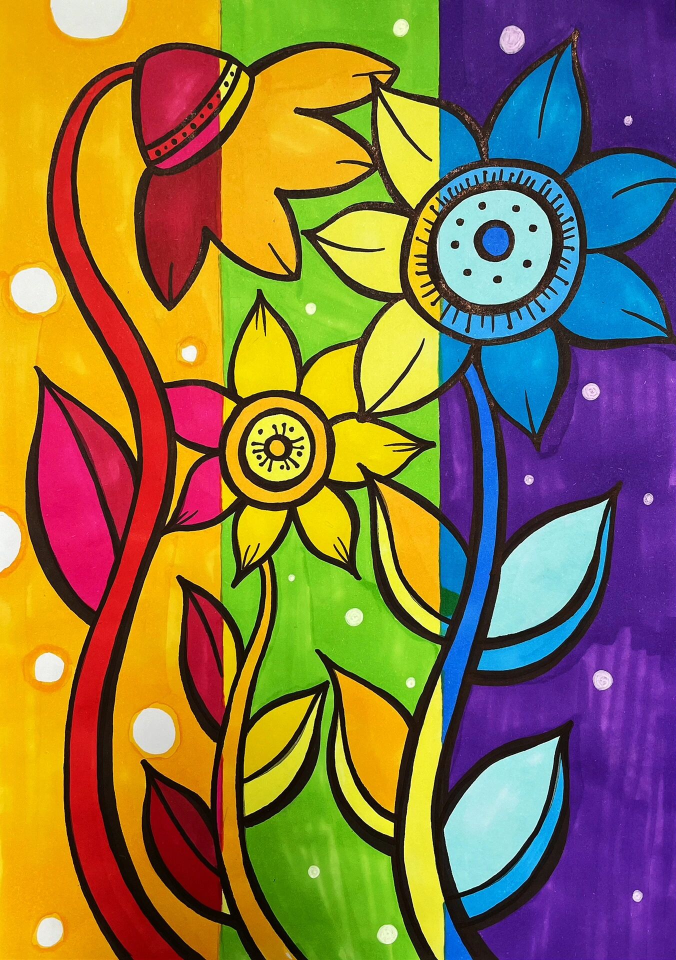 人美版五年级下册《色彩的纯度》