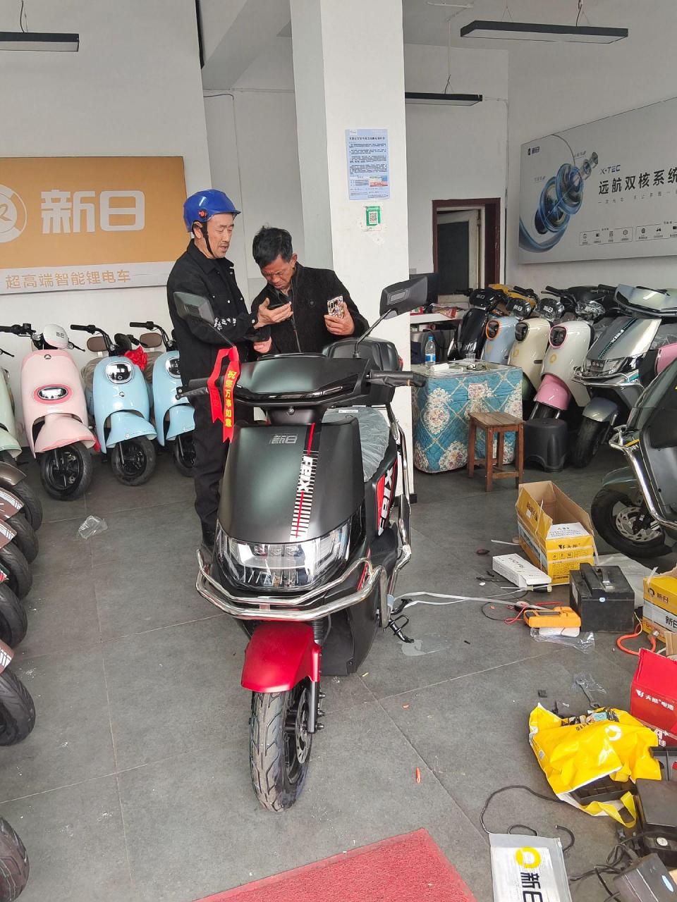 感谢老客户的支持,新日飞枭双飞搞起