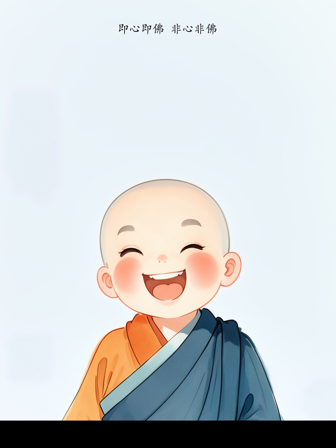 感恩您图片笑笑小和尚图片 禅意 可爱法海老和尚卡通图片金色小和尚