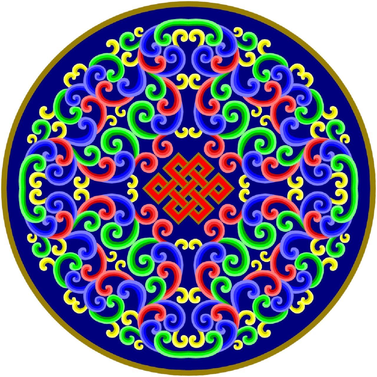 蒙古图案合集 97蒙古图纹代表了平安,吉祥等多种意思 97几何纹饰