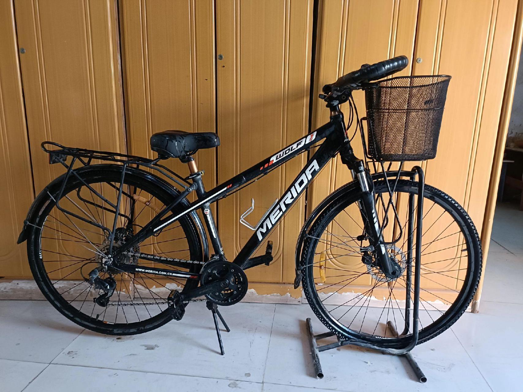 中国一线品牌美利达野狼1号蝴蝶把玈行车,爱车24速.