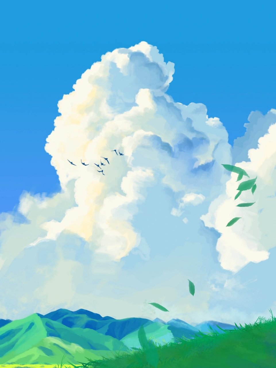 风景速涂|天空系列 治愈系轻质感云朵 91今天更新基础4班同学们的