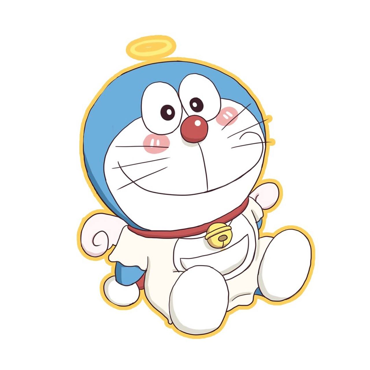 哆啦a梦情侣头像,哆啦天使与恶魔 绘图:哆啦的博物馆7015谢诗yi
