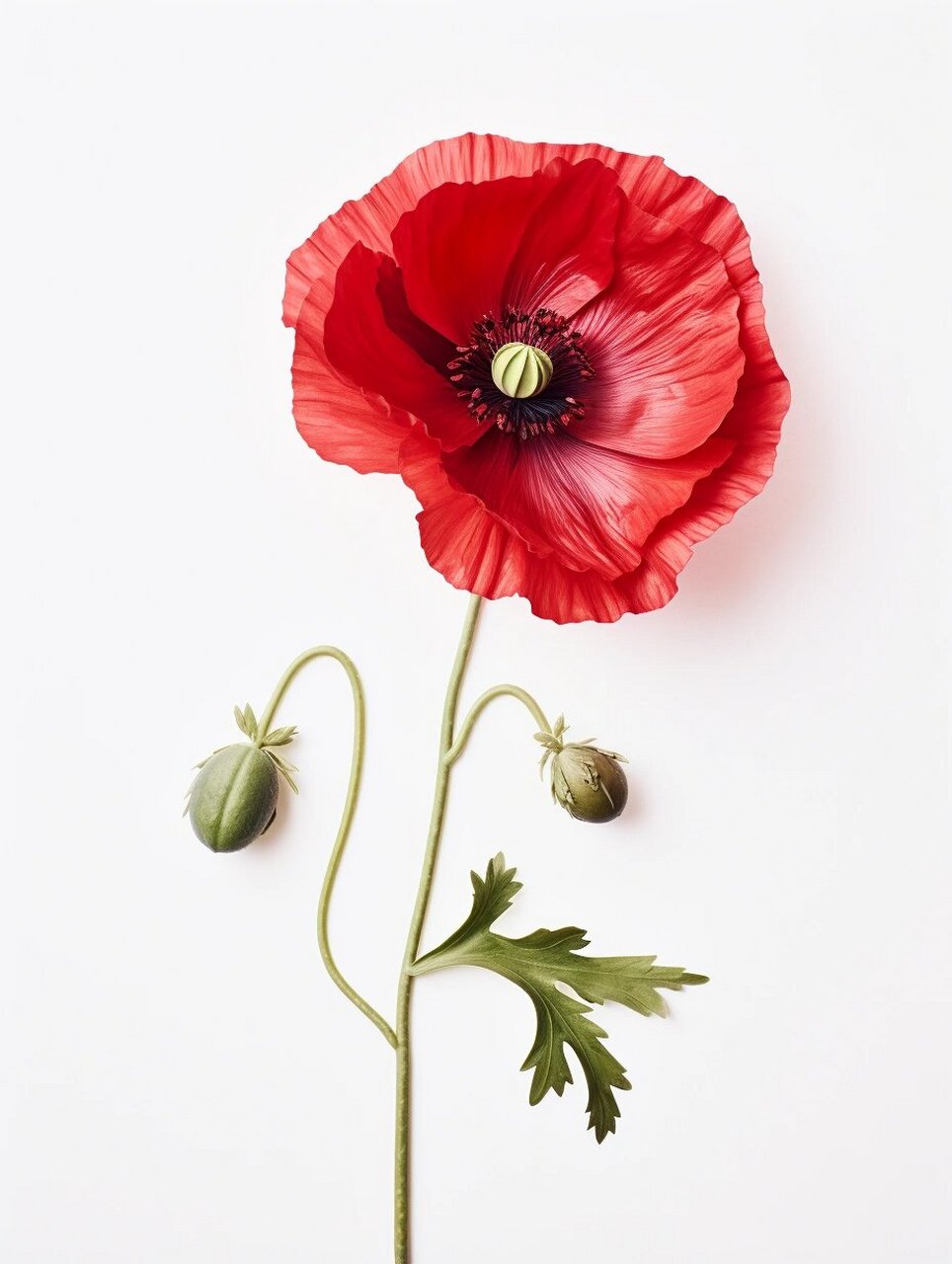 绘画素材1000更之115罂粟花