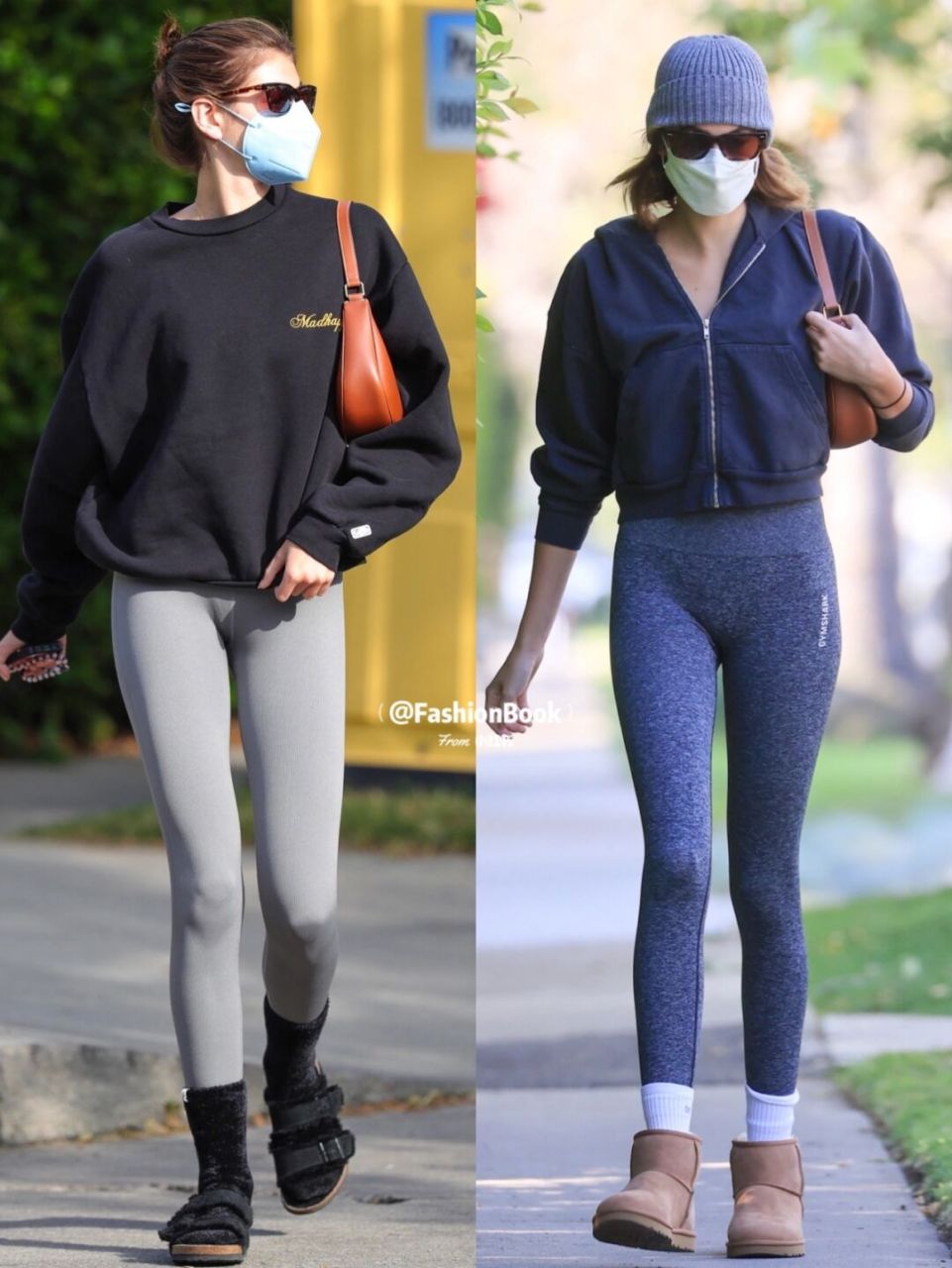 kaiagerber# 街拍私服合辑,爱上健身的开开没那么瘦了,很健康的感 !!