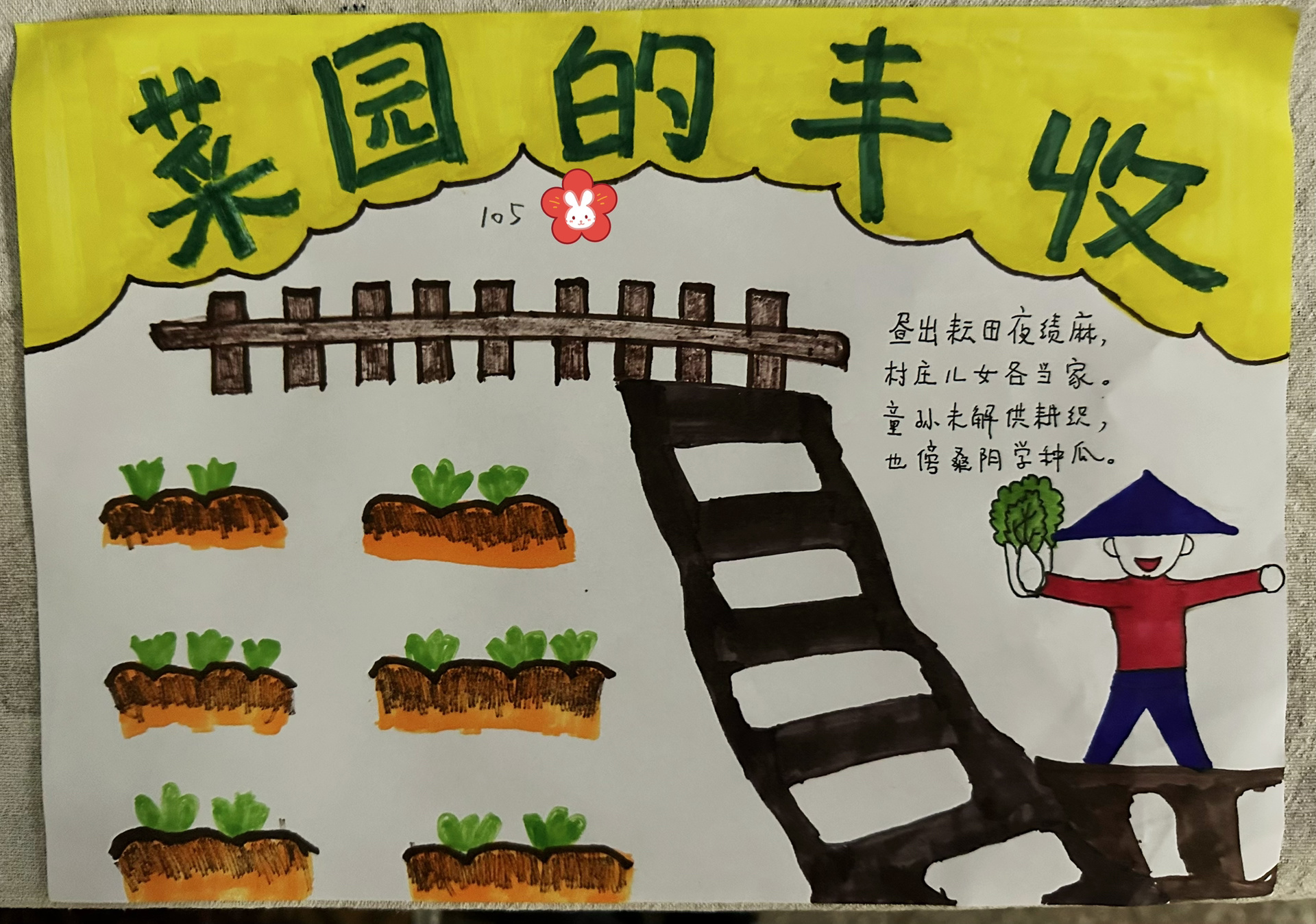 手抄报——菜园的收获