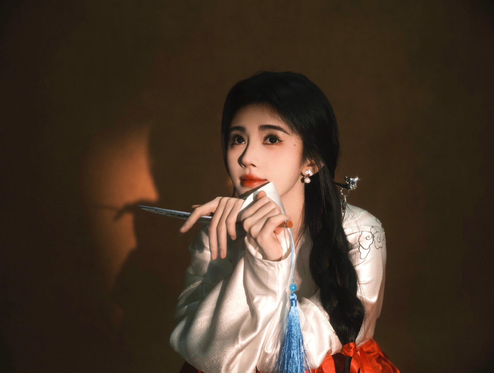 鞠婧祎,仙气马面裙造型