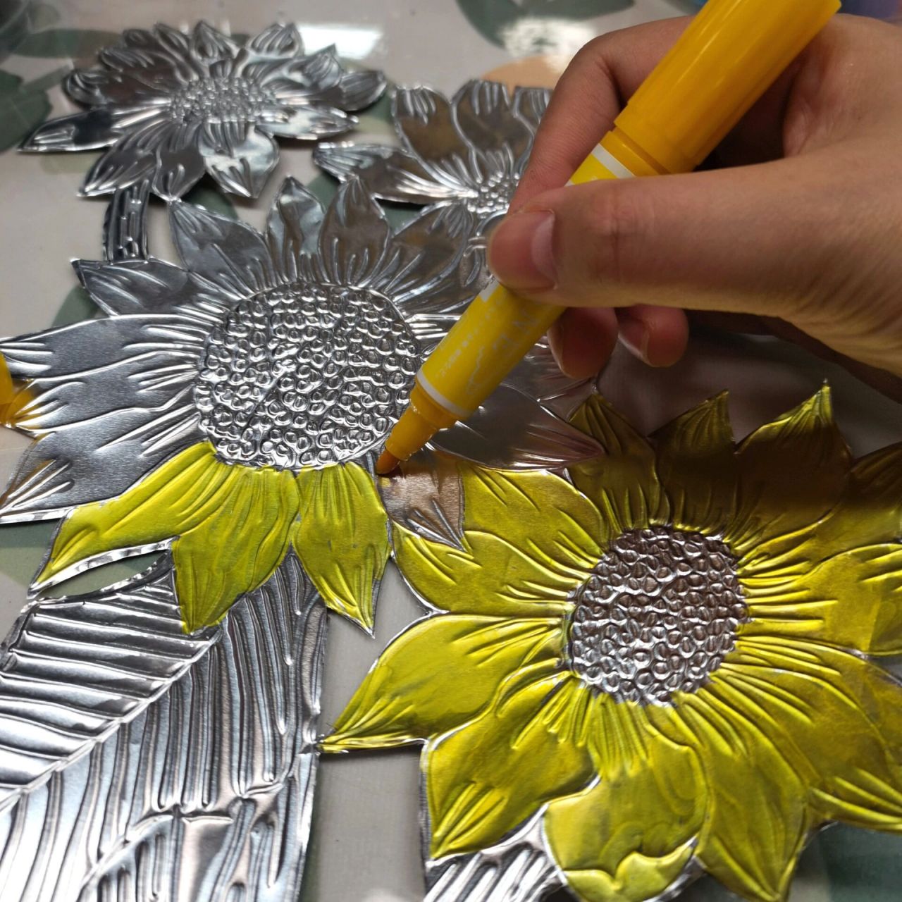 锡纸画 着实的好看