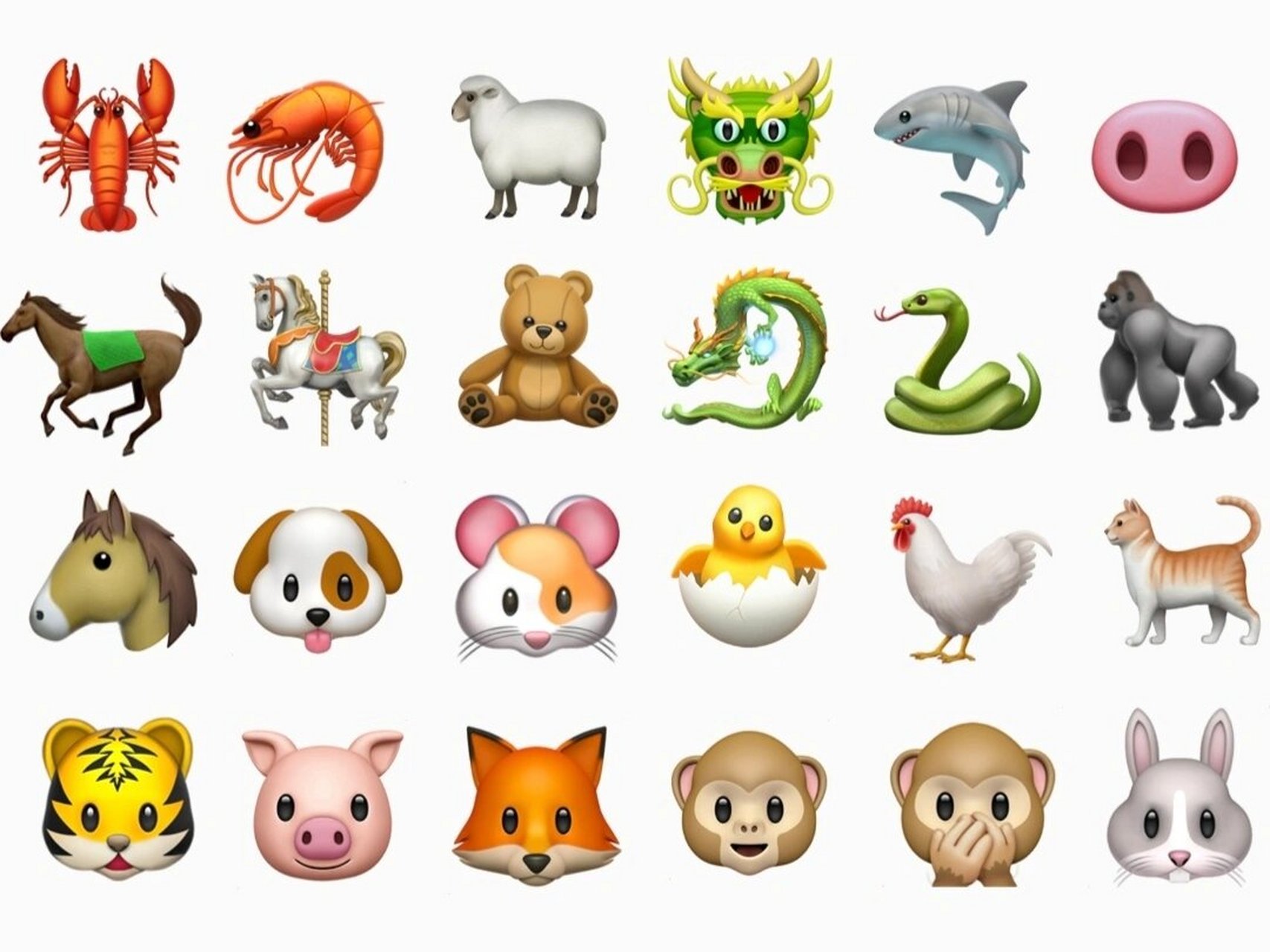 emoji表情小动物篇透明底Ⅱ拼贴手账素材 自己整理的/少量,很好自抠