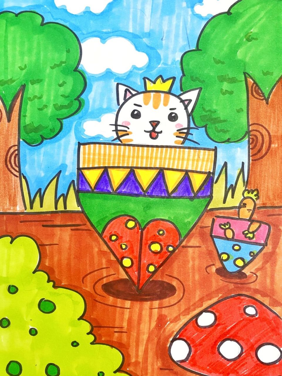 陀螺儿童画 #陀螺##儿童画