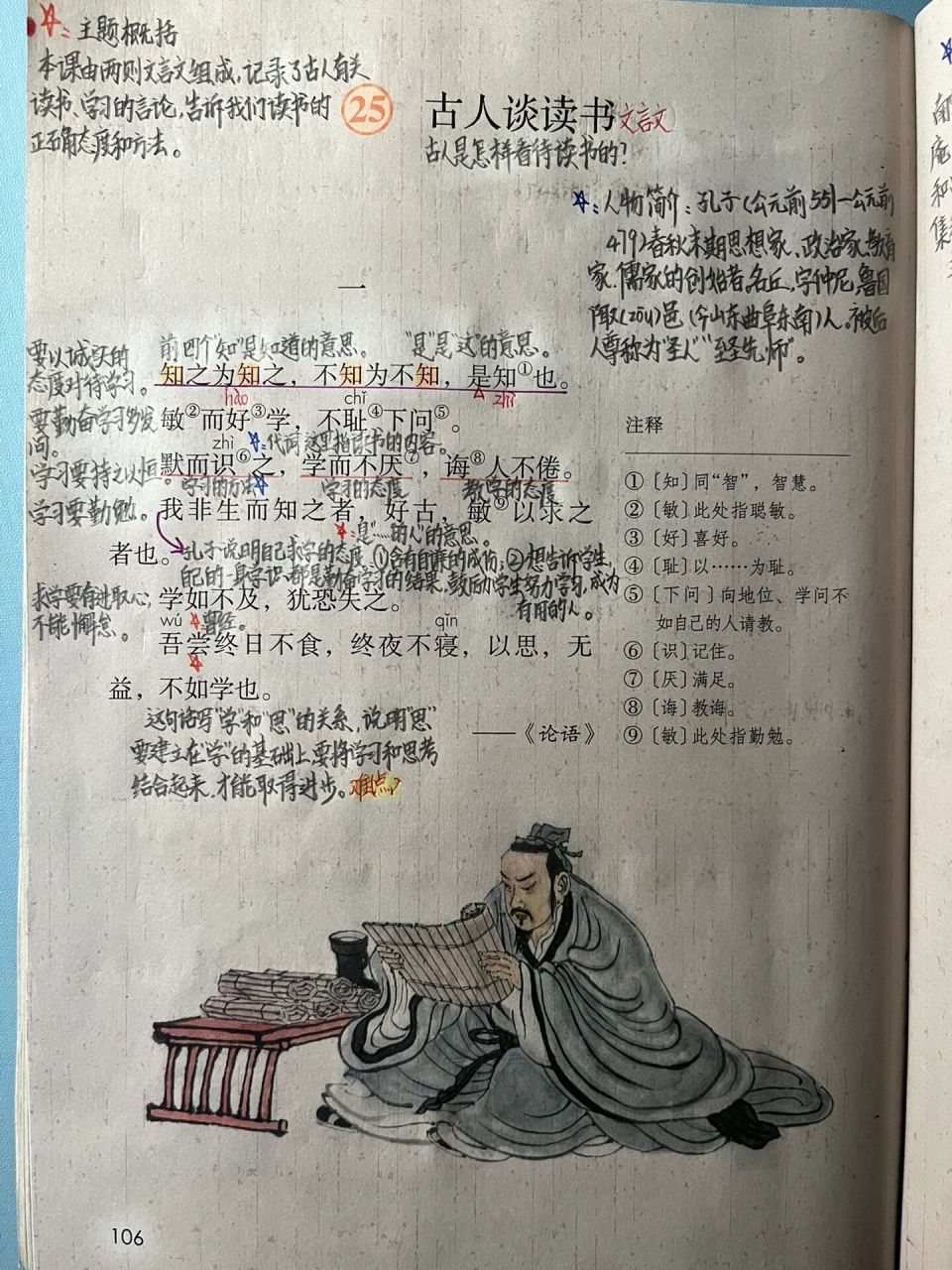 五上|第25课《古人谈读书》课堂笔记