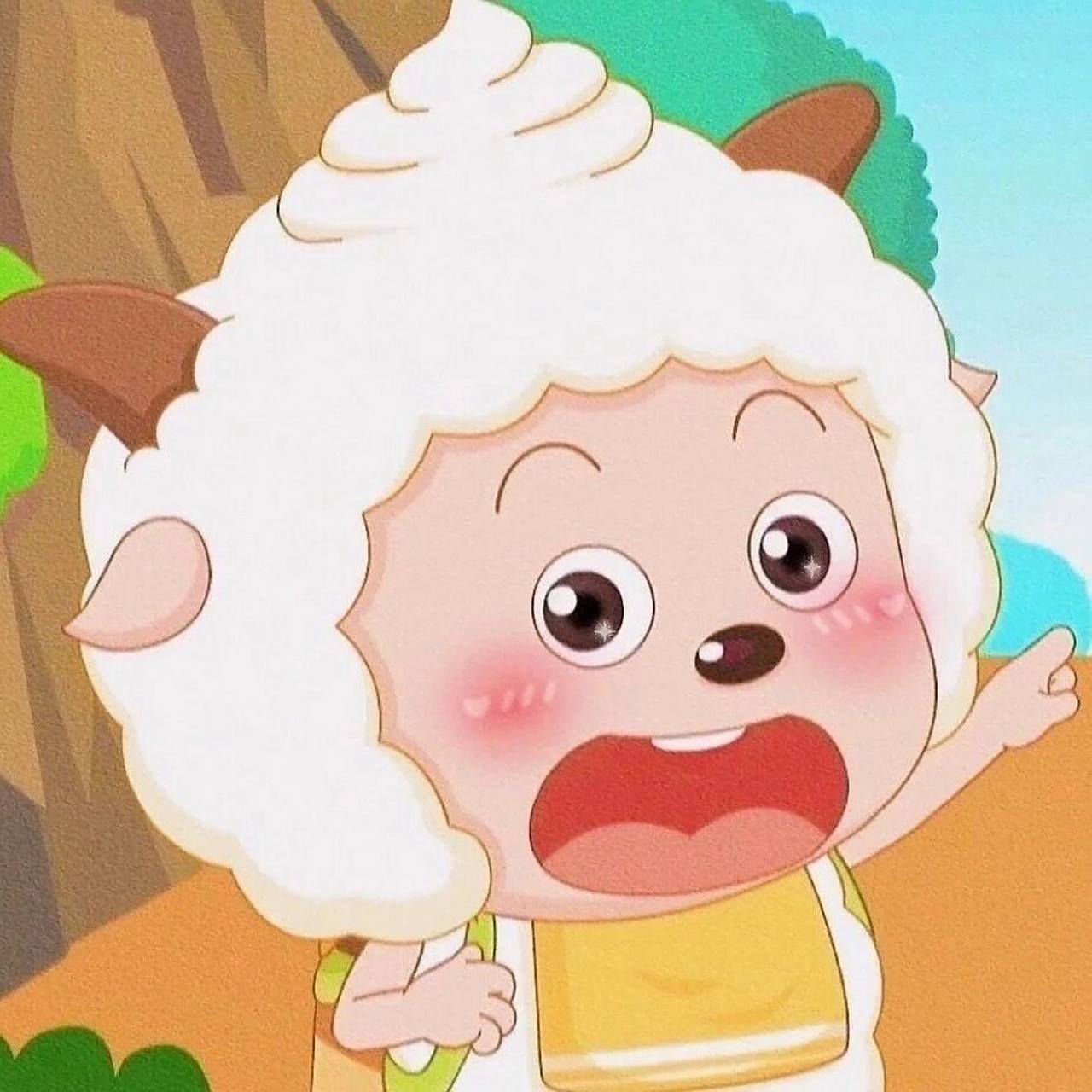 超可爱的懒羊羊头像